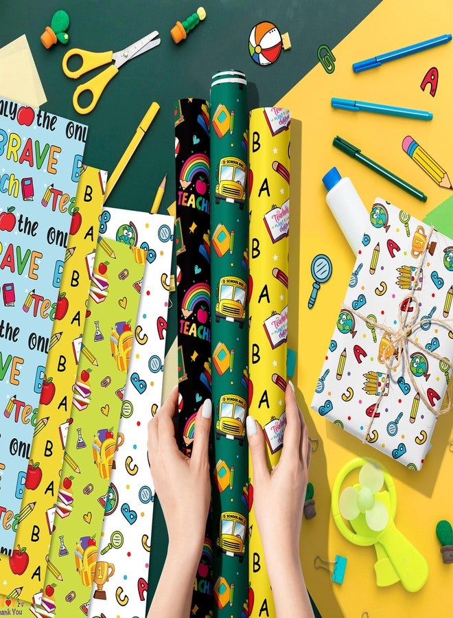 هواف ورق تغليف هدايا للمعلمين من HOWAF، ١٢ ورقة، مناسب للأعمال اليدوية، ورق تغليف هدايا شكر للمعلمين، زينة هدايا أسبوع تقدير المعلمين، هدايا حفلات أسبوع تقدير المعلمين - Image 4